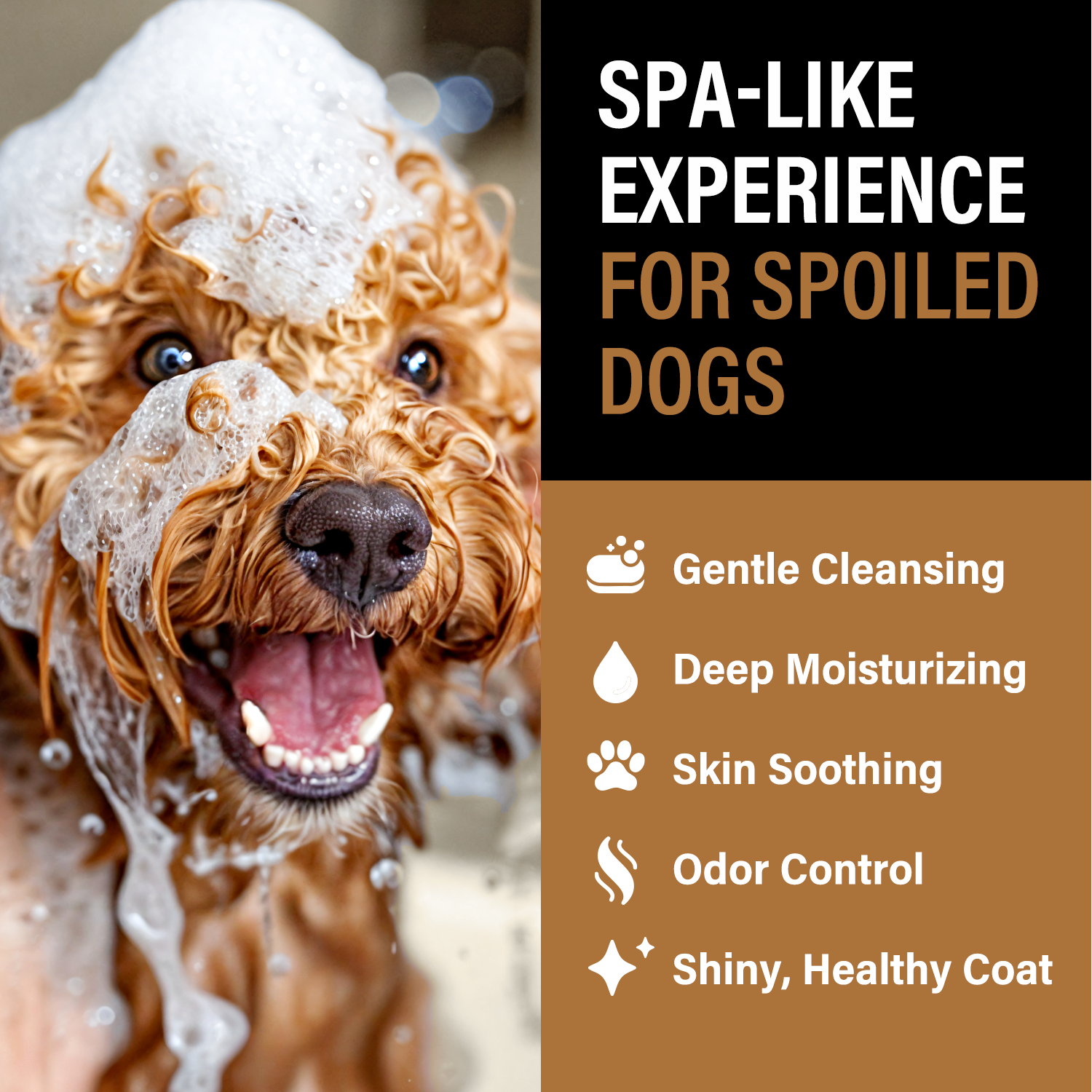 AMBER SANDALWOOD DOG BUBBLE BATH POWDER
