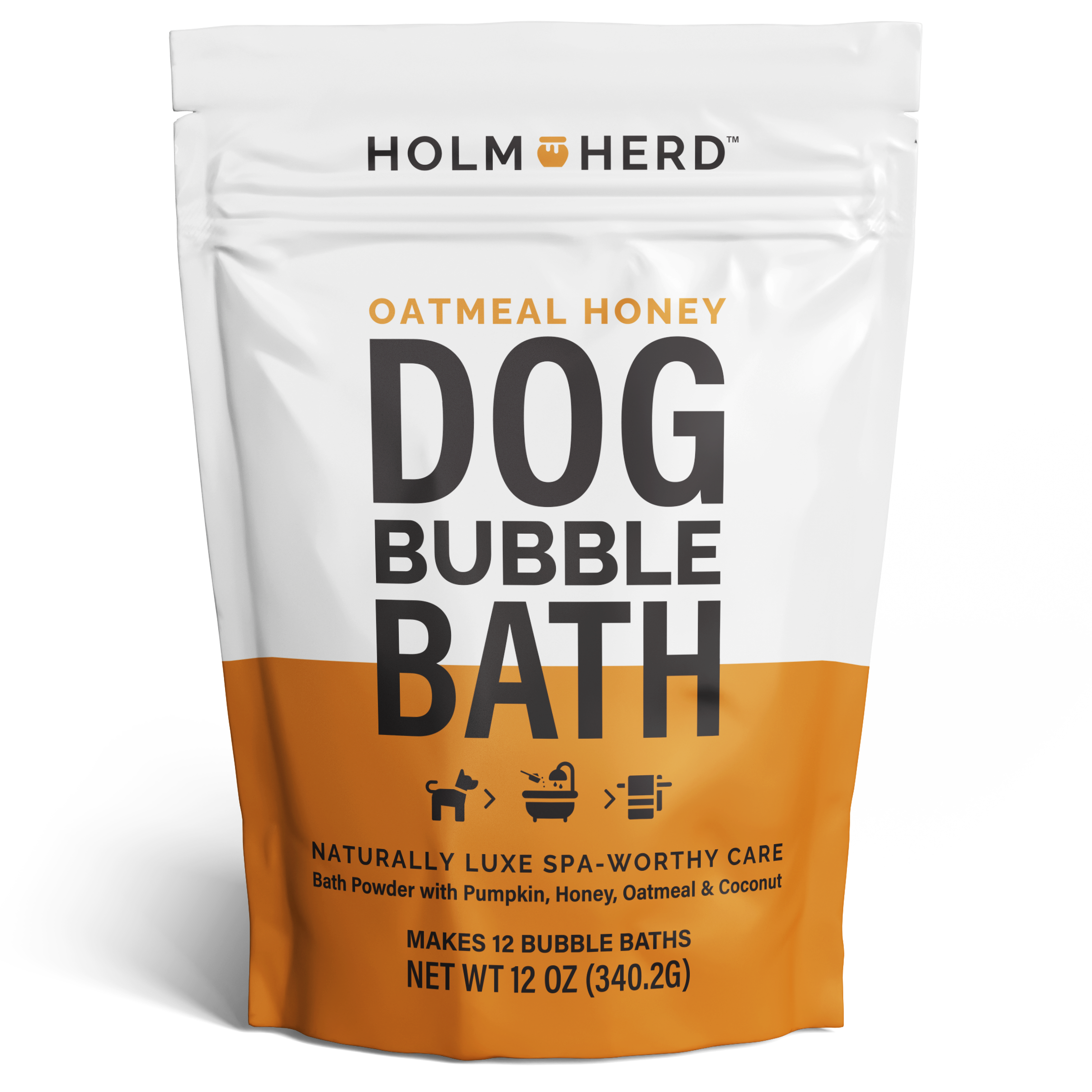OATMEAL HONEY DOG BUBBLE BATH POWDER