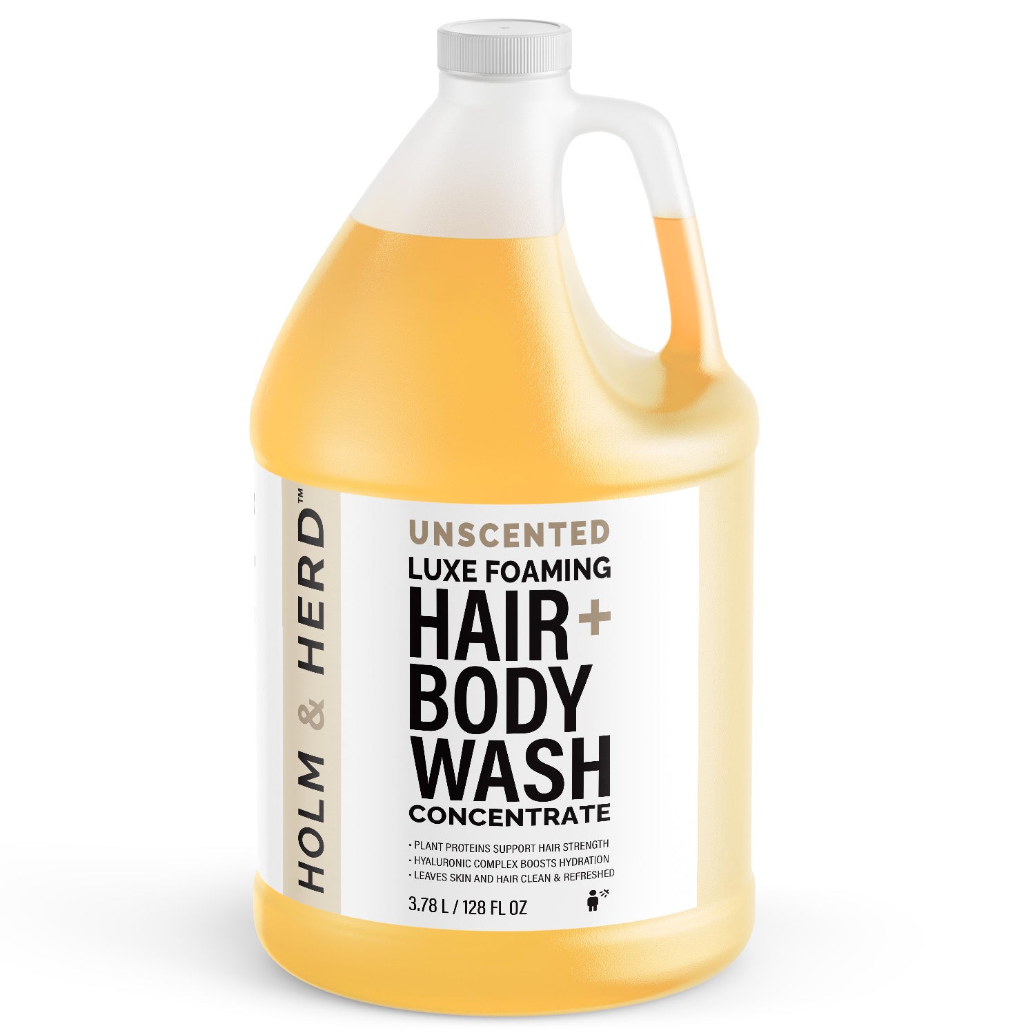Unscented Luxe Foaming Hair and Body Wash Concentrate