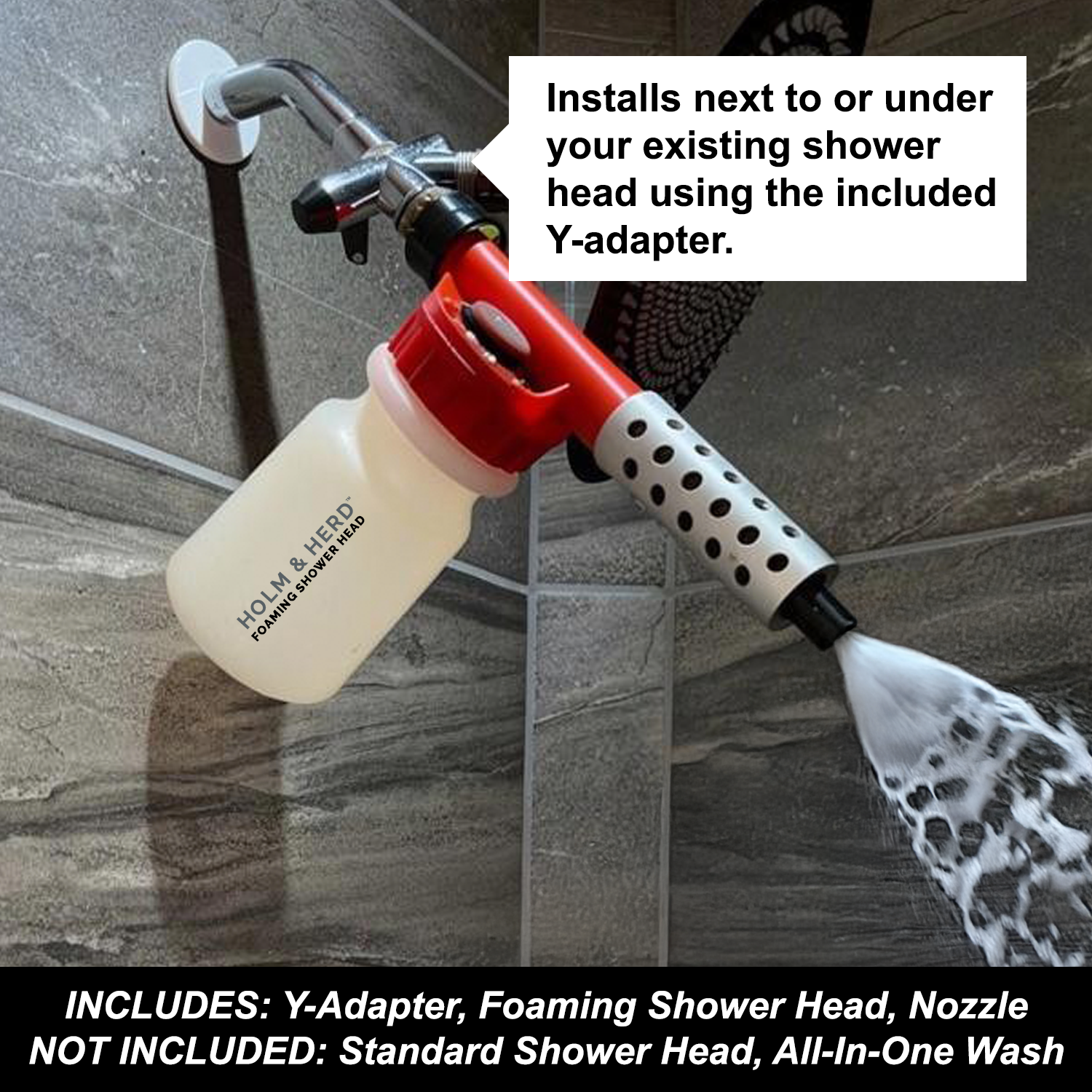 LUXURIOUS FOAMING SHOWER HEAD