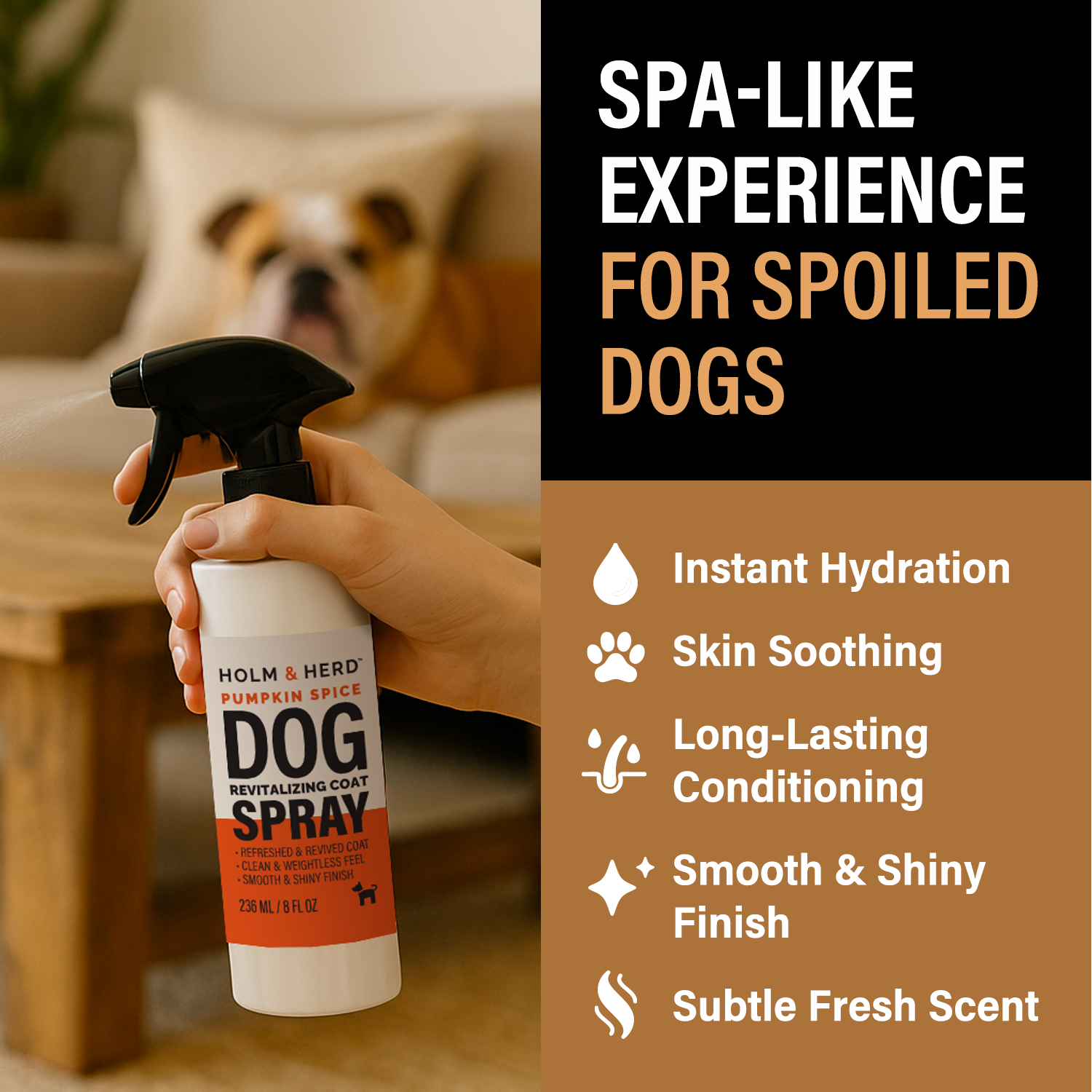 PUMPKIN SPICE LUXE DOG REVITALIZING COAT SPRAY