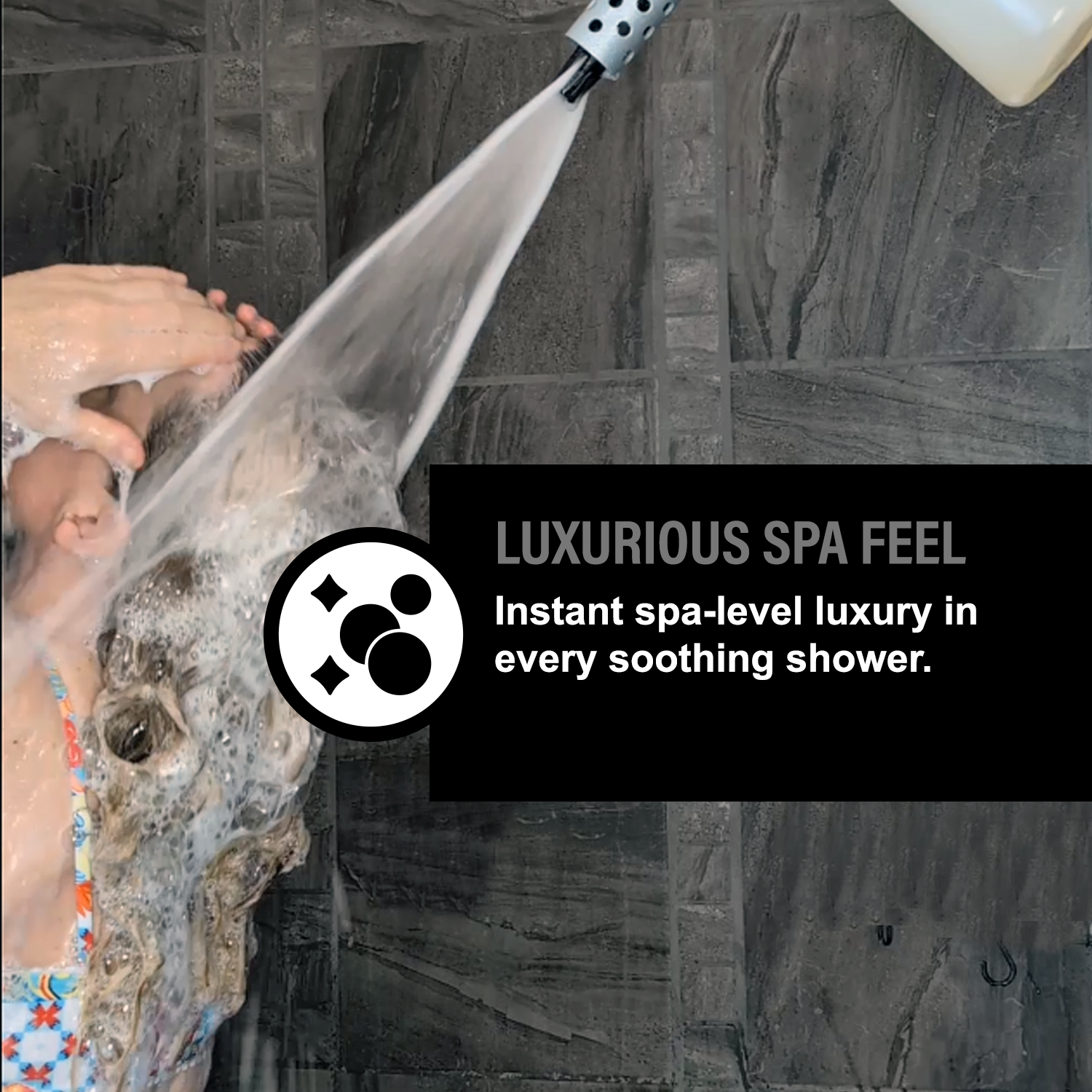 LUXURIOUS FOAMING SHOWER HEAD