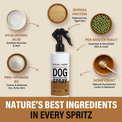 AMBER SANDALWOOD LUXE DOG REVITALIZING COAT SPRAY