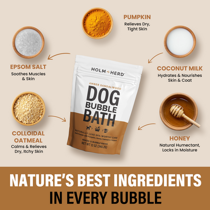 PUMPKIN SPICE LUXE DOG BUBBLE BATH POWDER