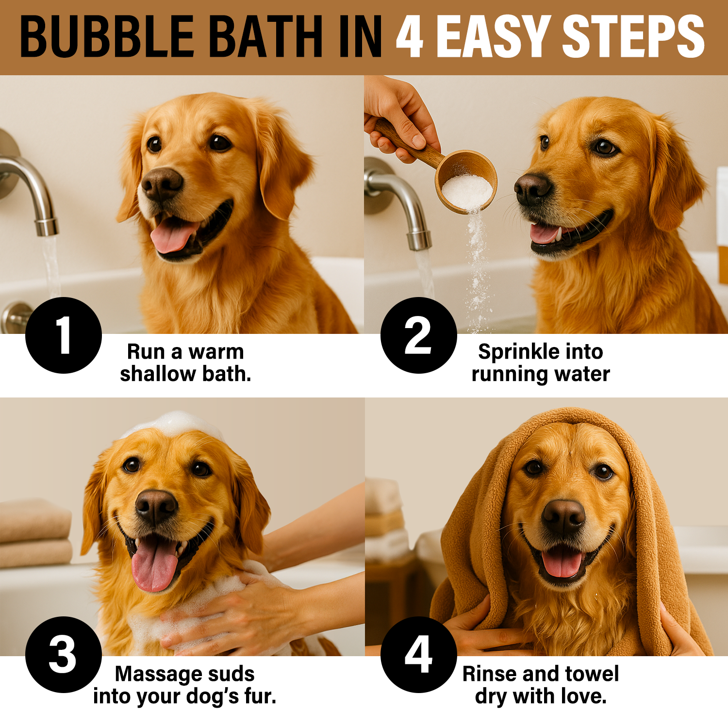 PUMPKIN SPICE LUXE DOG BUBBLE BATH POWDER