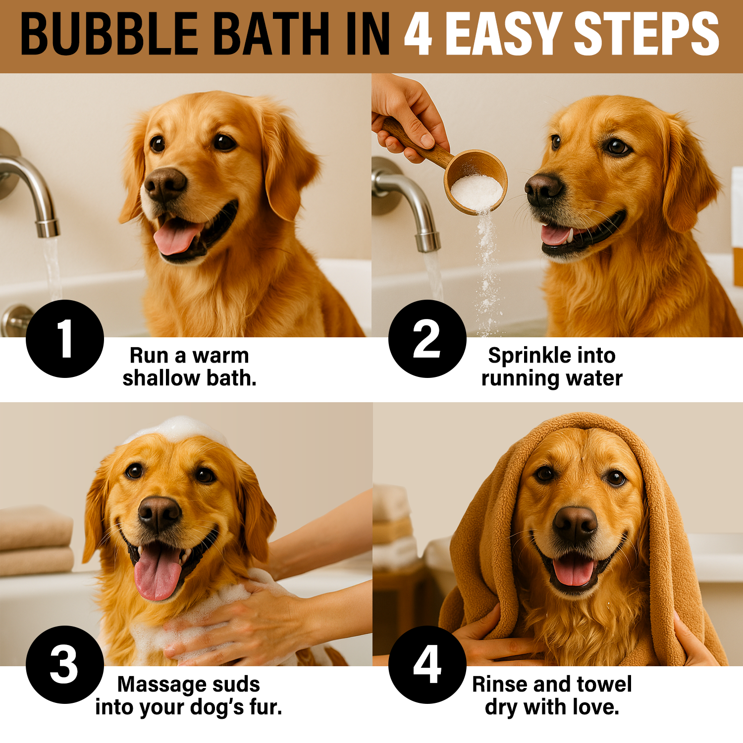 CRANBERRY SPICE LUXE DOG BUBBLE BATH POWDER