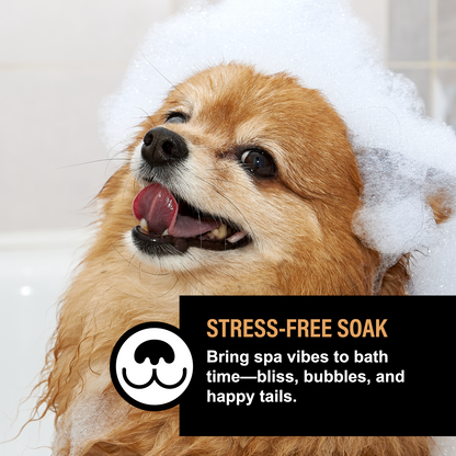 OATMEAL HONEY LUXE DOG BUBBLE BATH POWDER