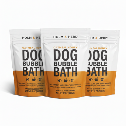 OATMEAL HONEY LUXE DOG BUBBLE BATH POWDER
