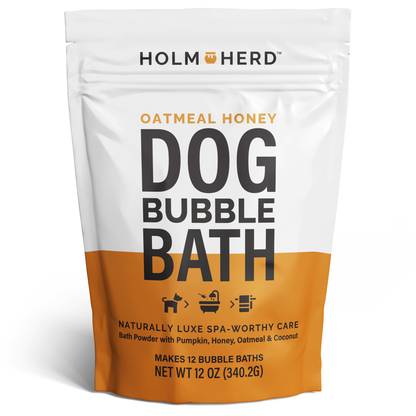 OATMEAL HONEY DOG BUBBLE BATH POWDER