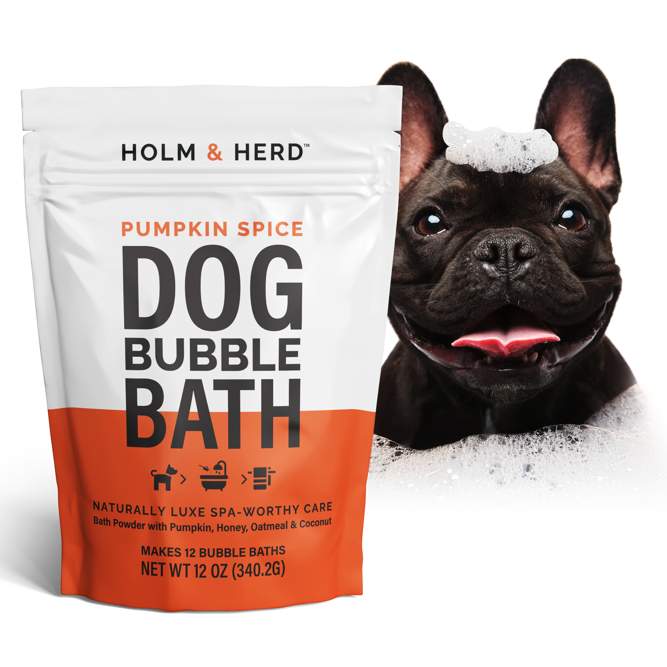 PUMPKIN SPICE LUXE DOG BUBBLE BATH POWDER